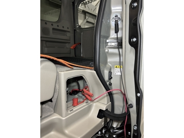 荷物を降ろさずバッテリーの充電が可能